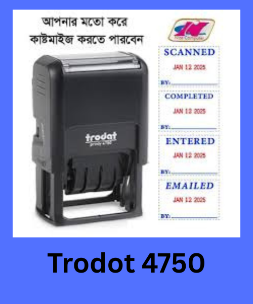 Auto Stamp Seal Trodat 4750 II Auto Paid Stamp Date Stamp Received Stamp Delivery Stamp II Auto Sill